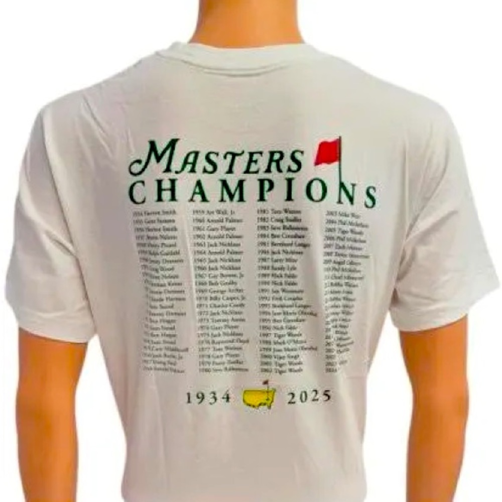 2025 White Masters Champions T-Shirt - New XL